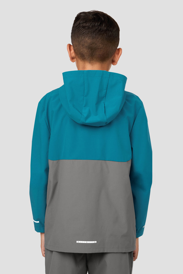 Boys Trek Tech Jacket - Duck Blue/Cement Grey