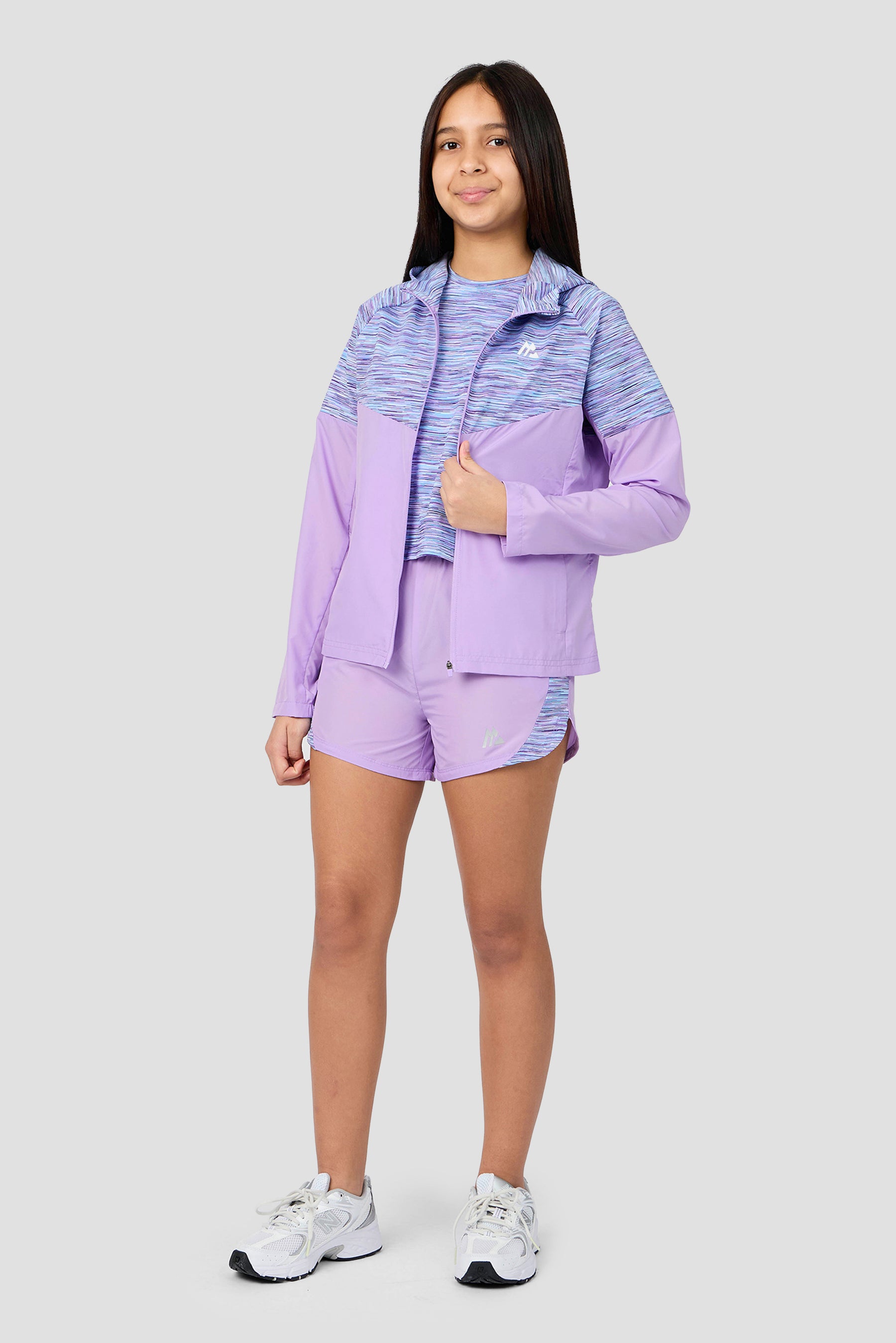 Trail Windbreaker - Lilac/Blue/White