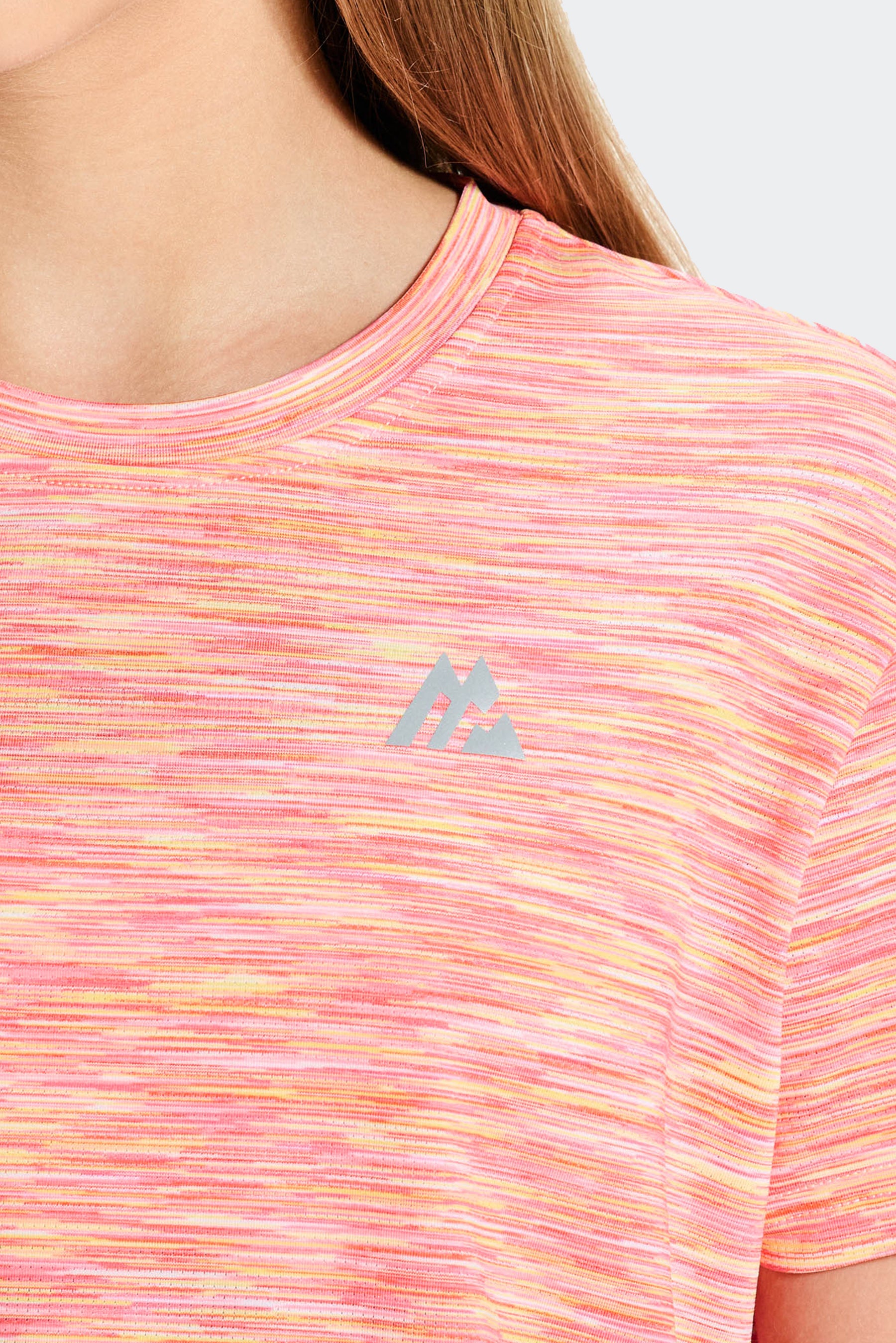 Girls Trail Box T-Shirt - Pink/White/Yellow