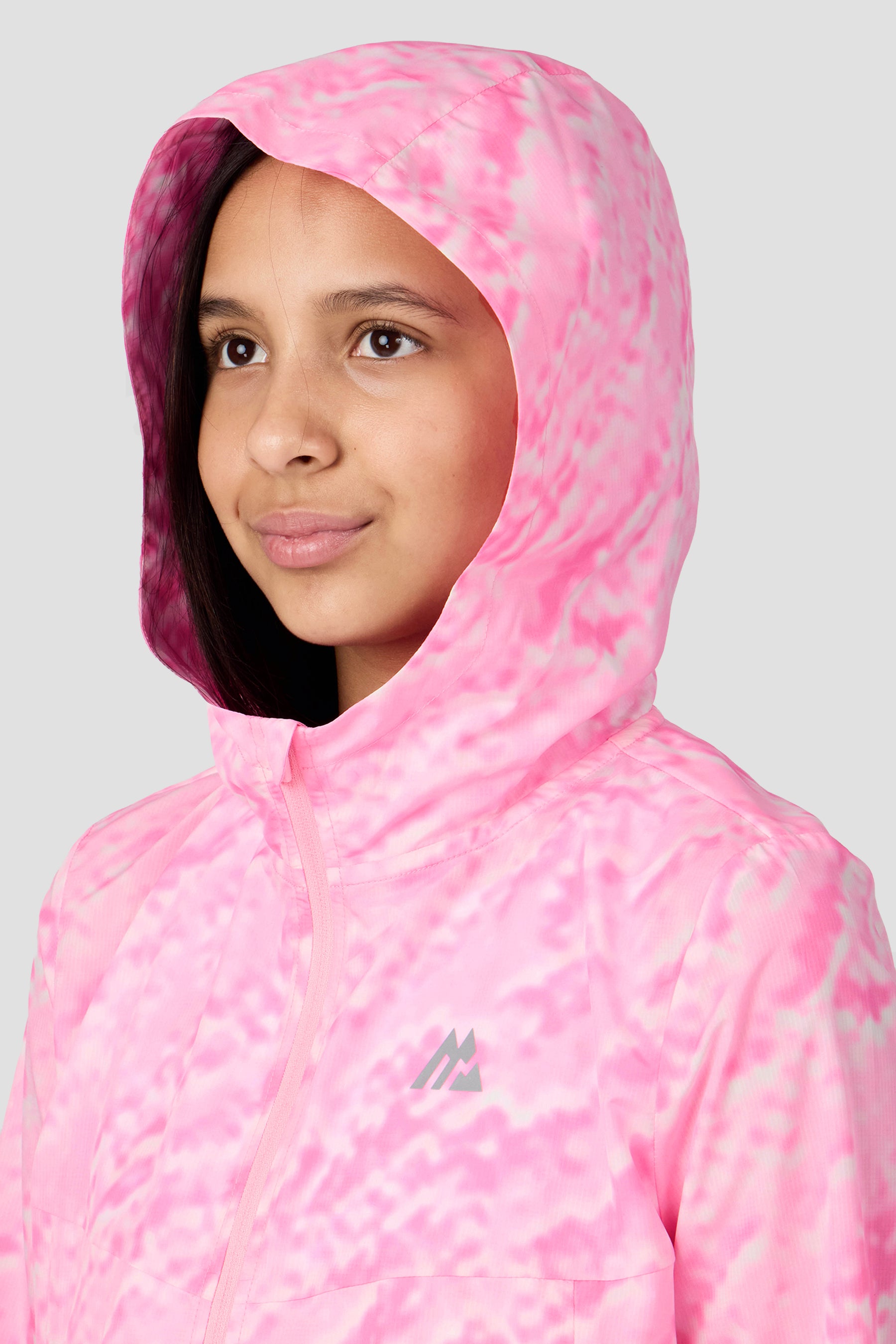 Girls Celeste Windbreaker - Candy Floss/Fuchsia/White