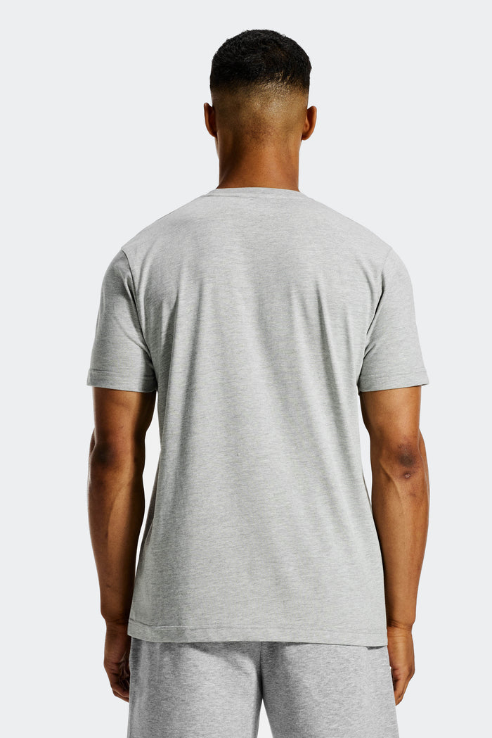 Essential T-shirt - Grigio cemento mélange