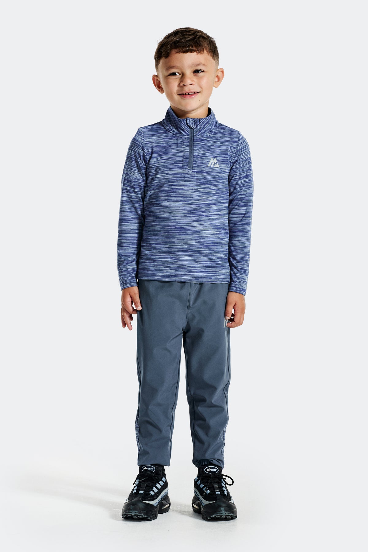 Infant Boys Trail 1/4 Zip - Blue Slate/Blue