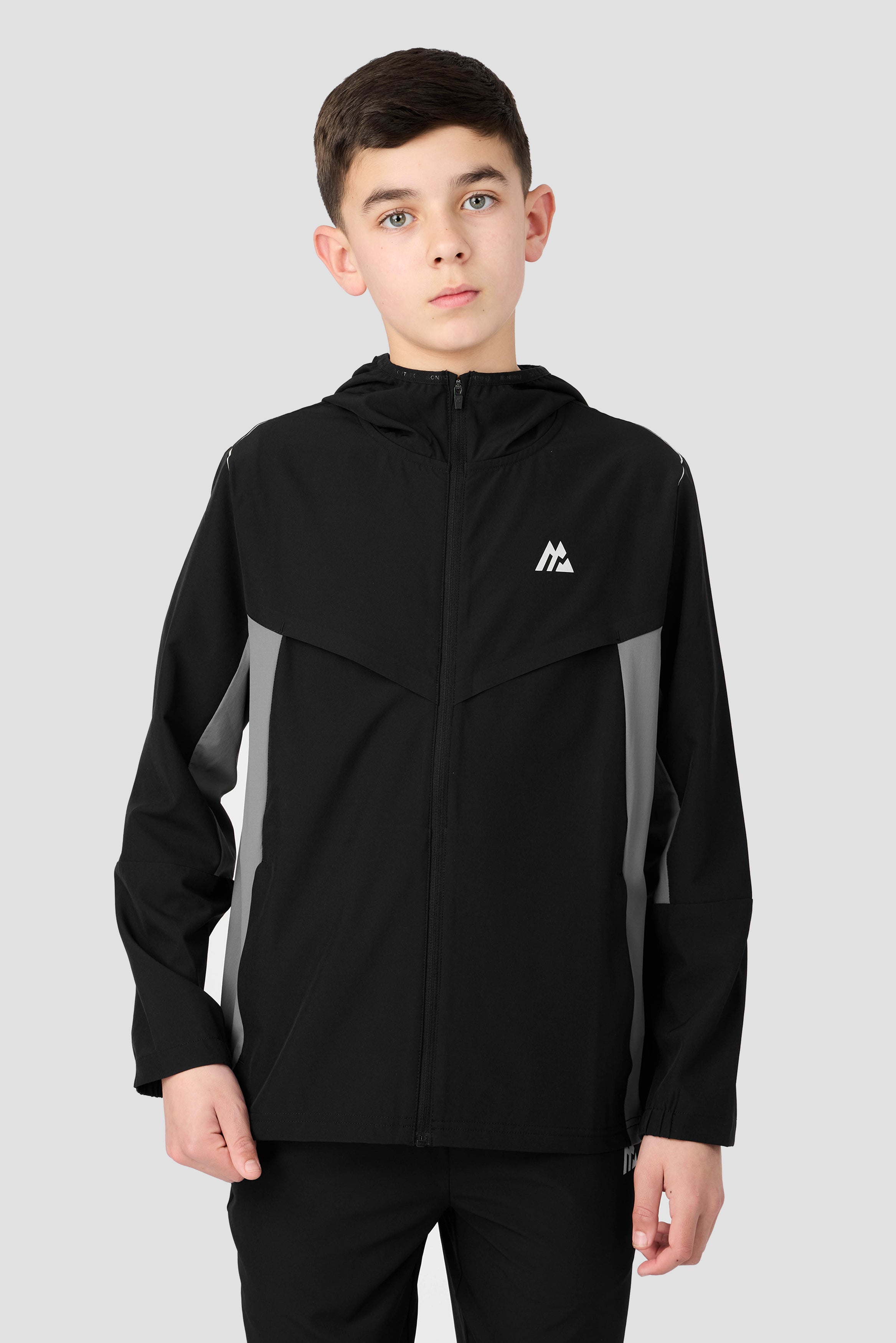 Montirex Boys Scope Jacket Black/Grey | Sportswear Gymwear
