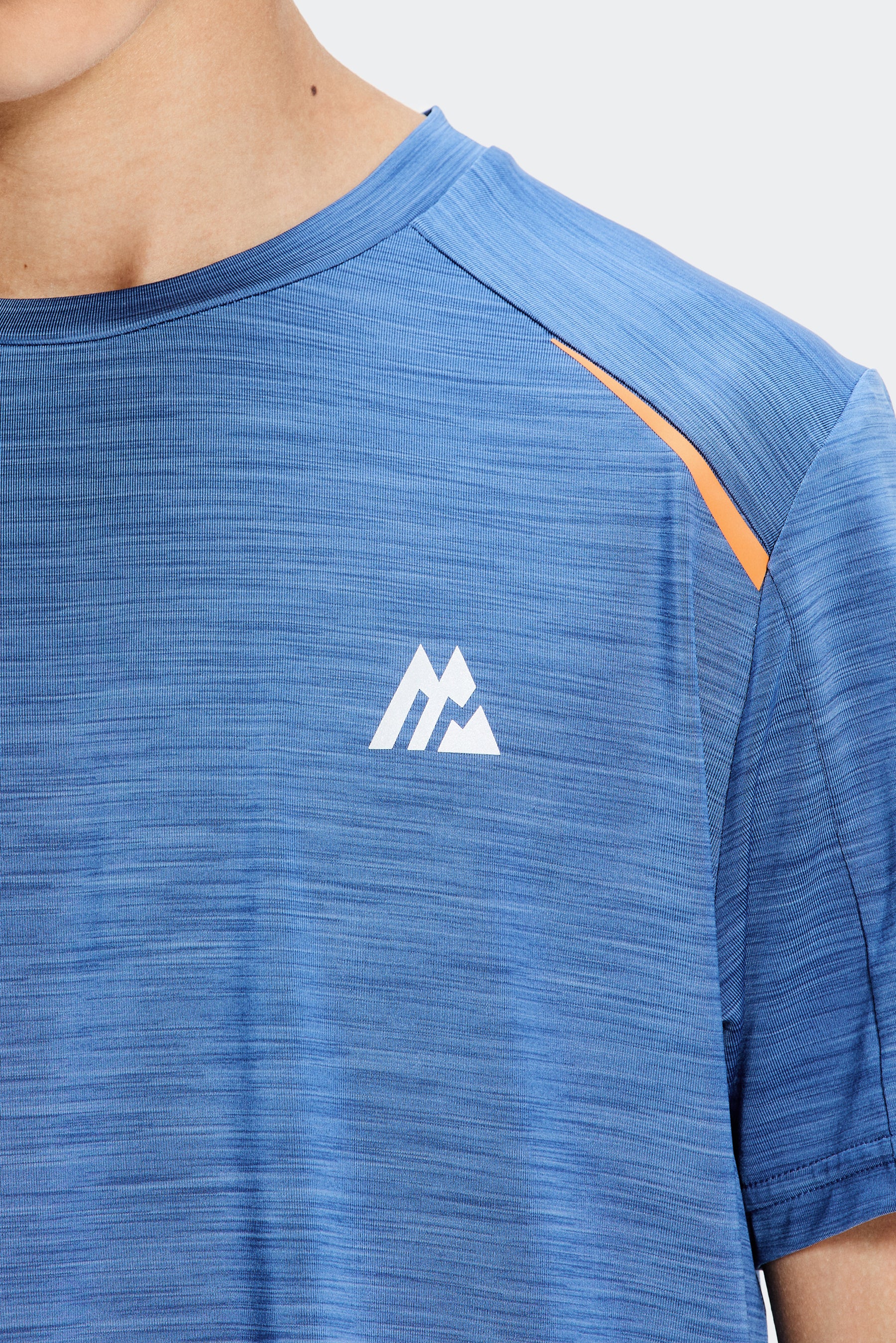 Boys Ignite T-Shirt - Charcoal Blue/Tangerine Glow