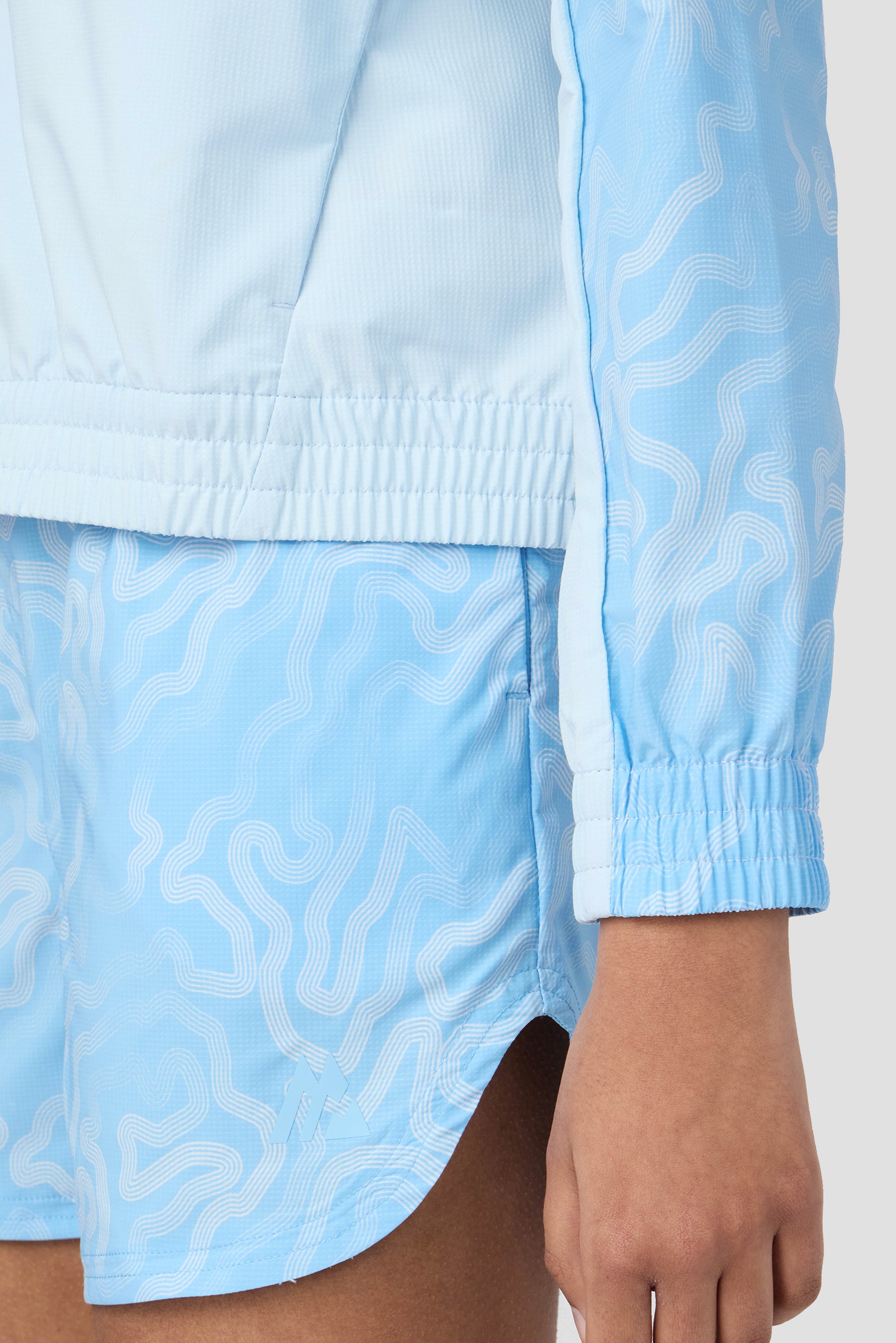 Girls Spin Windbreaker - Misty Blue/Seashell Blue