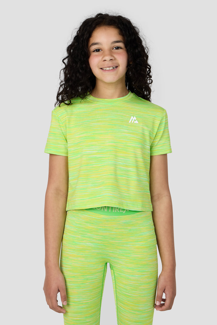 Girls Trail Box T-Shirt - Green Multi