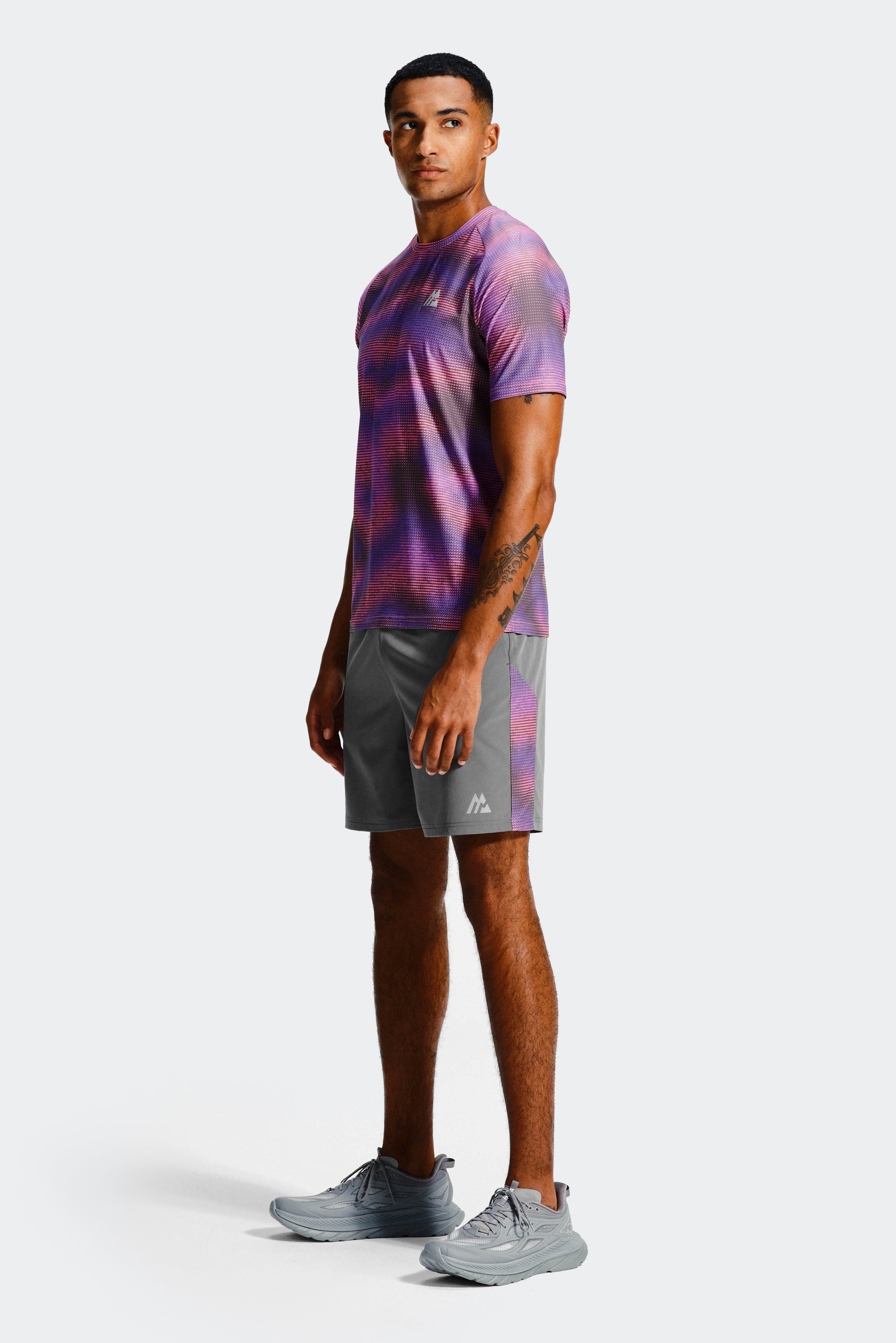 Haze Short - Cement Grey/Electric Purple/Mauve Pink