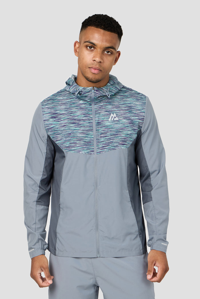 Trail 3.0 Windbreaker - Grey/Green/Purple