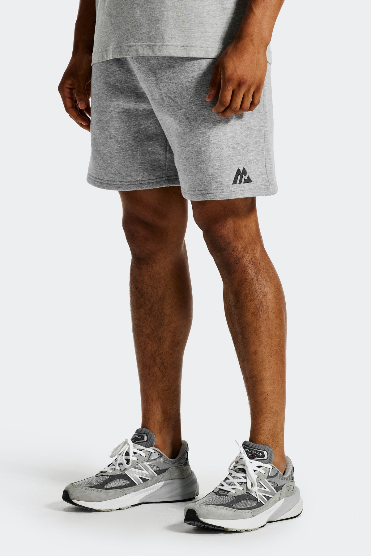 Essential Fleece Short - Cement Grey Marl