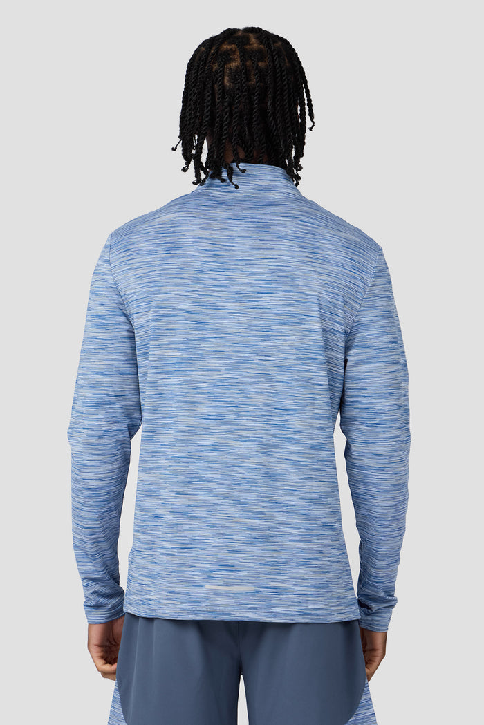 Trail 1/4 Zip - Light Blue Multi
