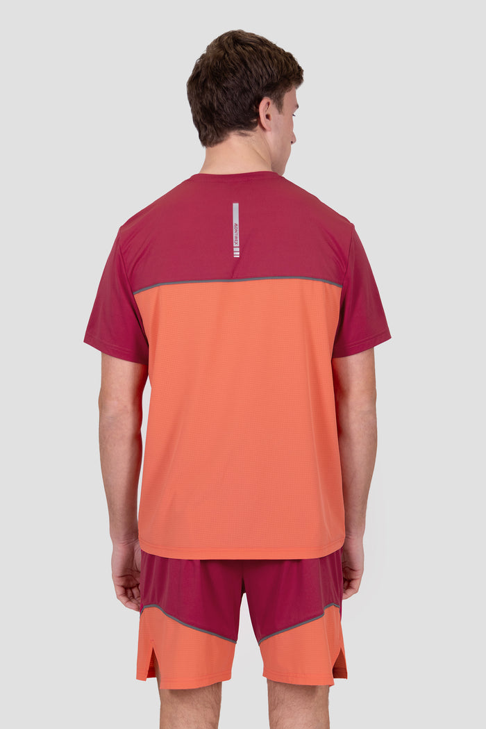 Sierra T-Shirt - Spiced Cherry/Coral/Cement Grey