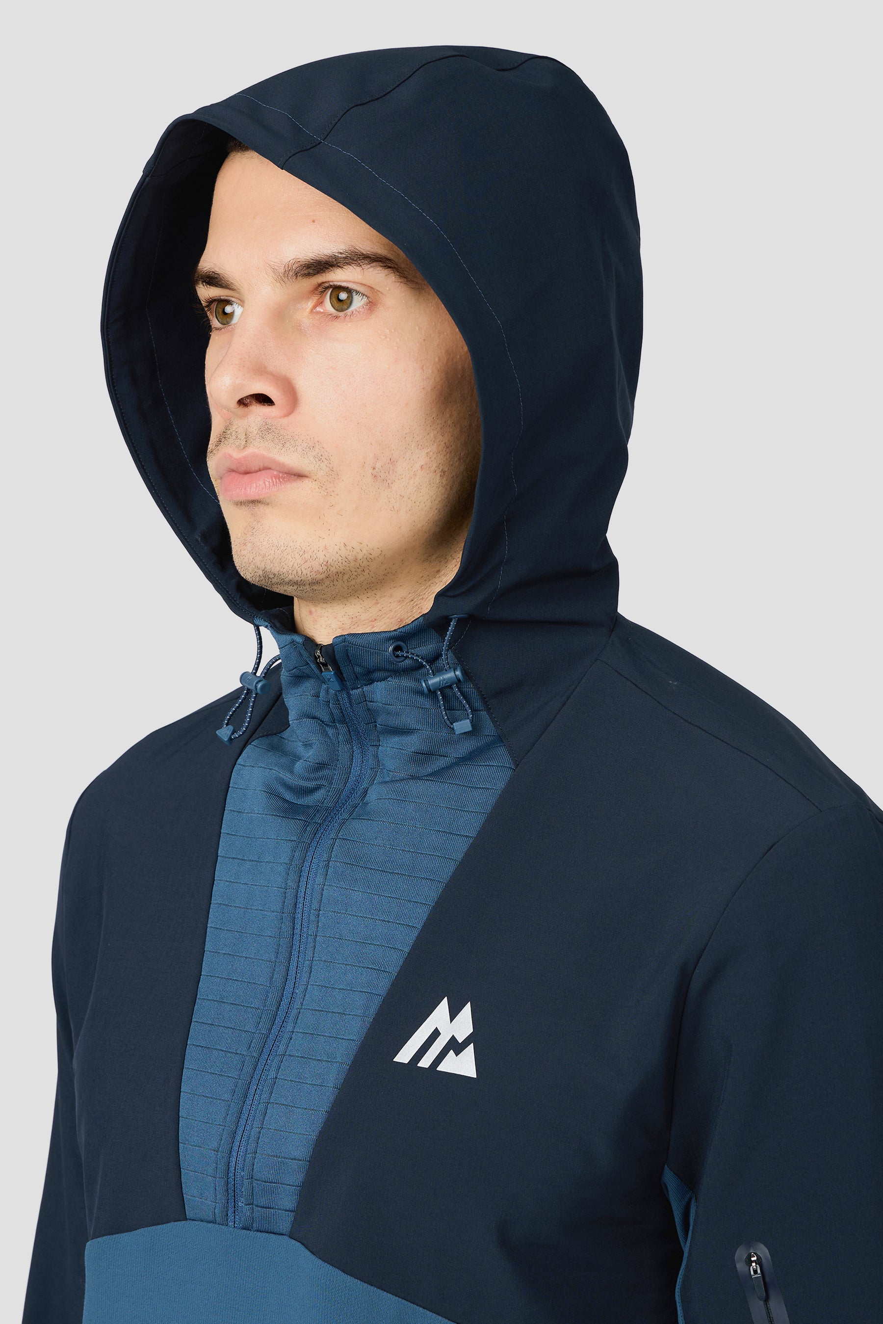 Zone Hood 1/4 Zip - Naval/Navy Void