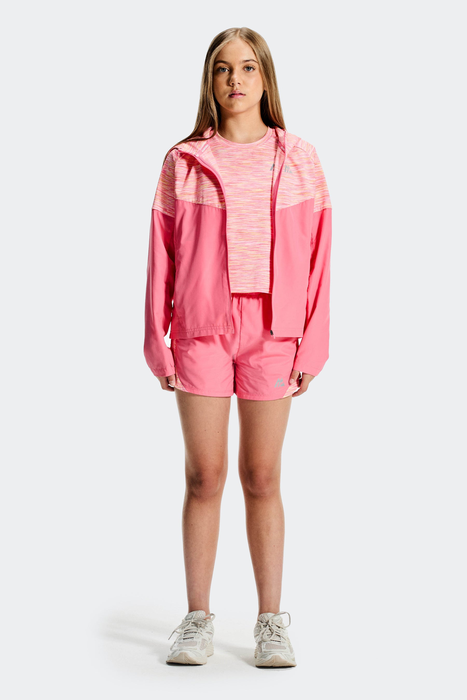 Girls Trail Box T-Shirt - Pink/White/Yellow