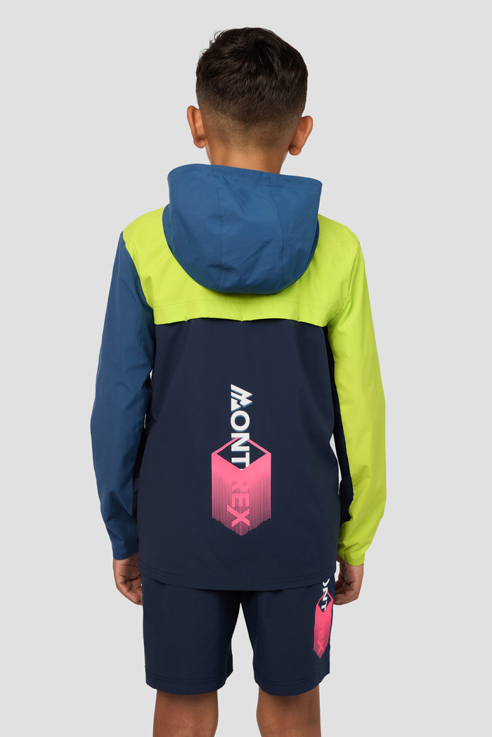 Boys MTX Run Jacket - Midnight Blue/Naval/Hazard