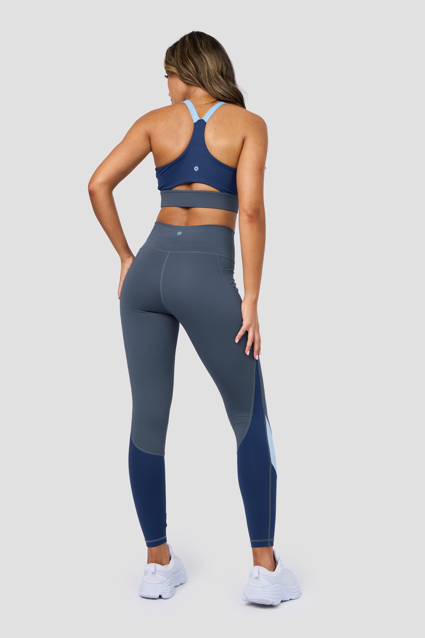 Stride Sports Bra - Greyed Indigo/Fresh Water/Agency