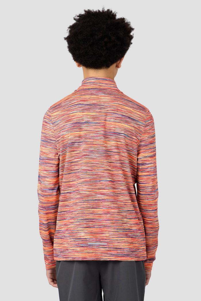 Boys Trail 1/4 Zip - Orange/Red/Blue