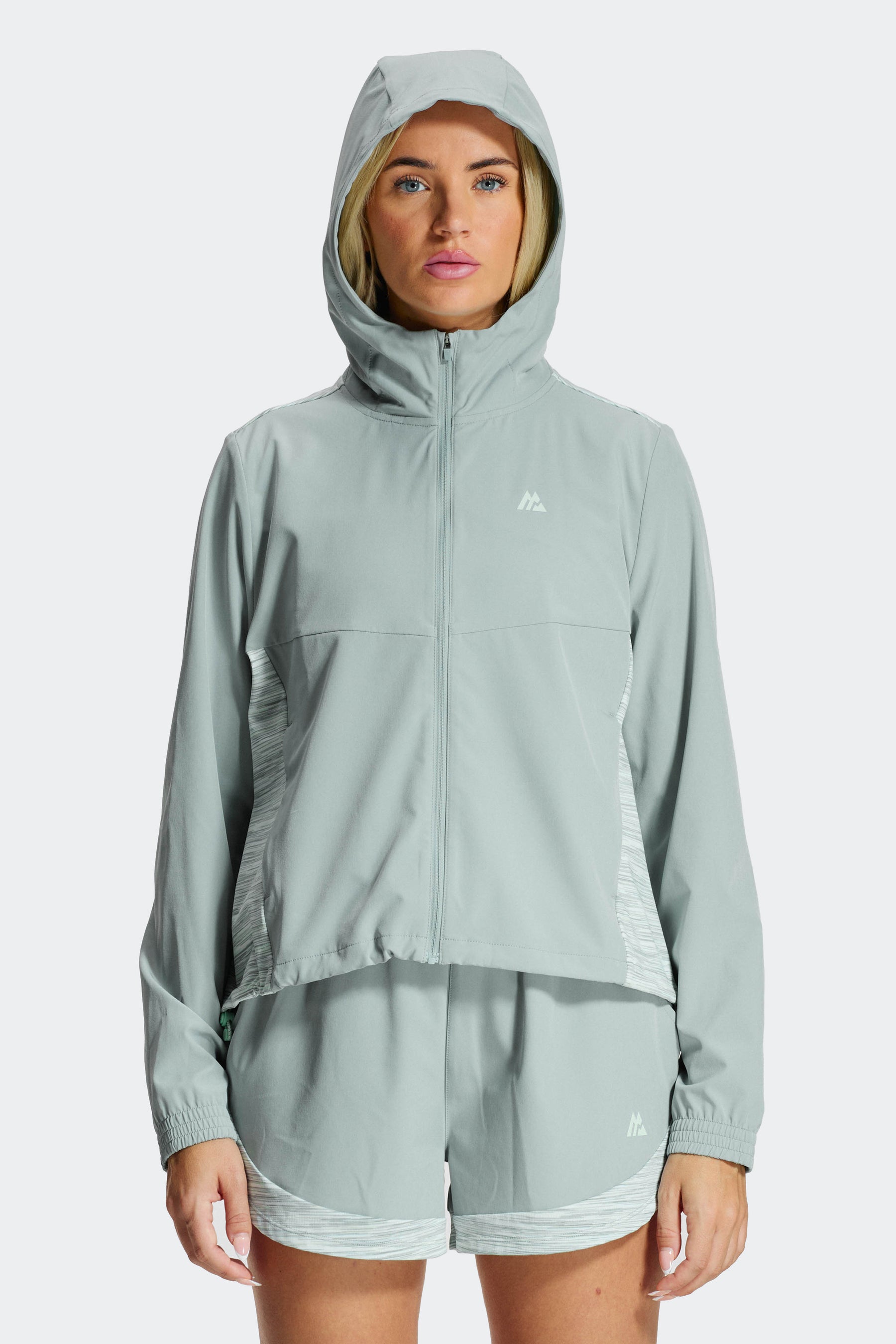 Women's Trail Windbreaker - Slate/Honeydew/White