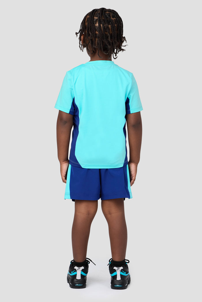 Infant Boy's Peak 2.0 T-Shirt/Short Set - Neon Sky/Marine Blue