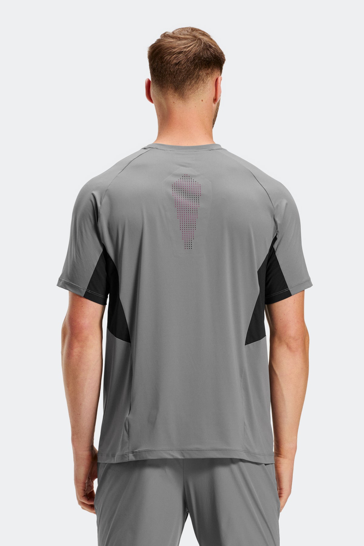 Endurance T-Shirt - Cement Grey/Black/Magenta