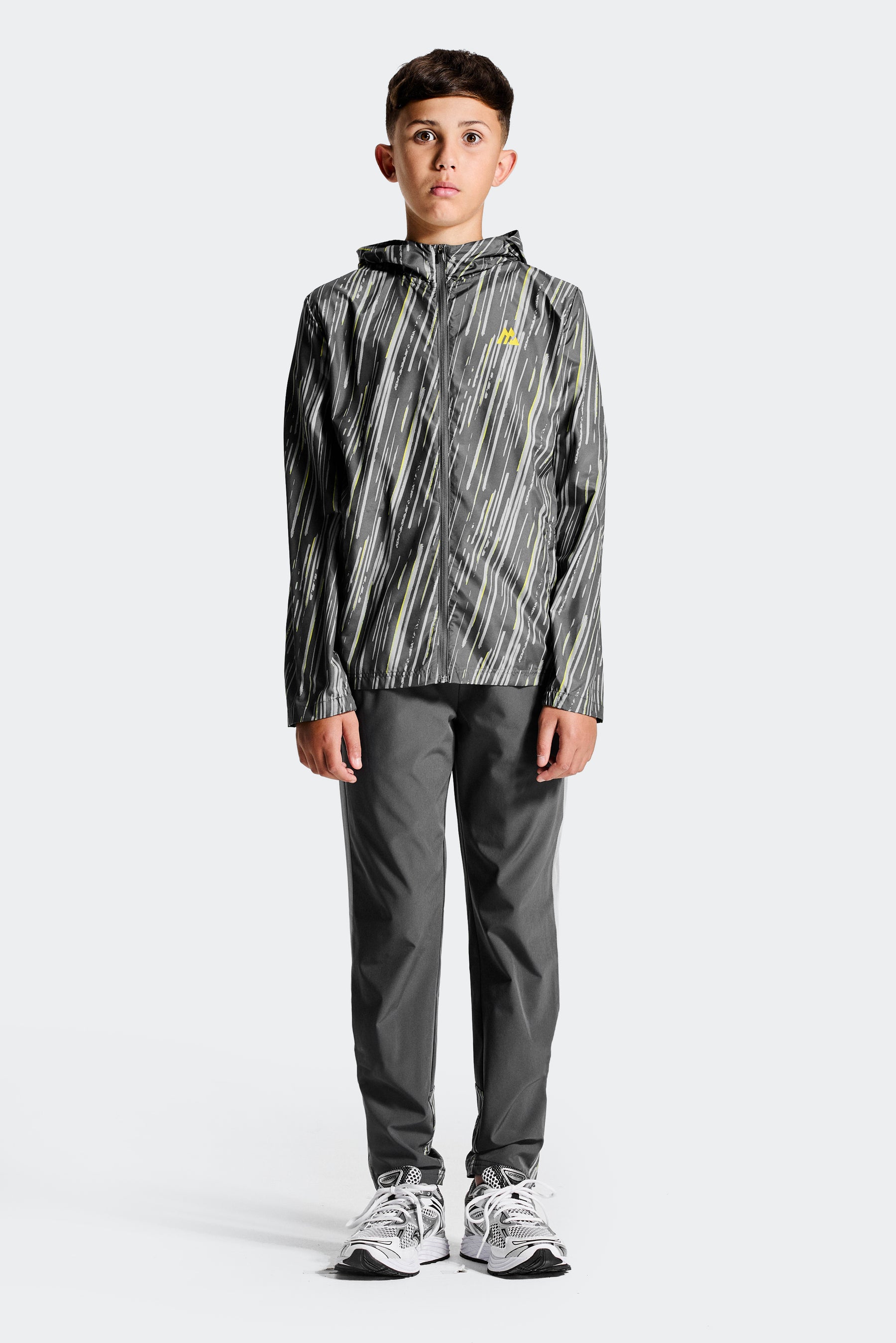 Boys Vigour Pant - Asphalt/Platinum Grey/Blazing Yellow