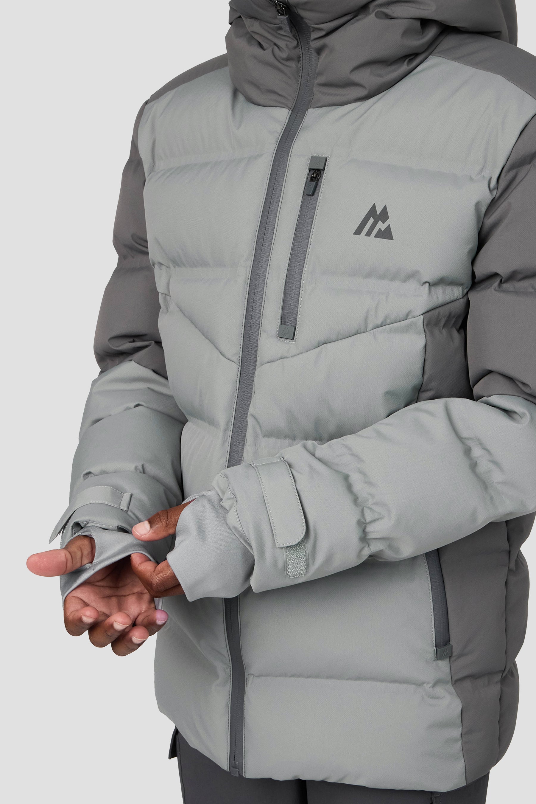 Boys Descent Down Jacket - Cement Grey/Platinum Grey