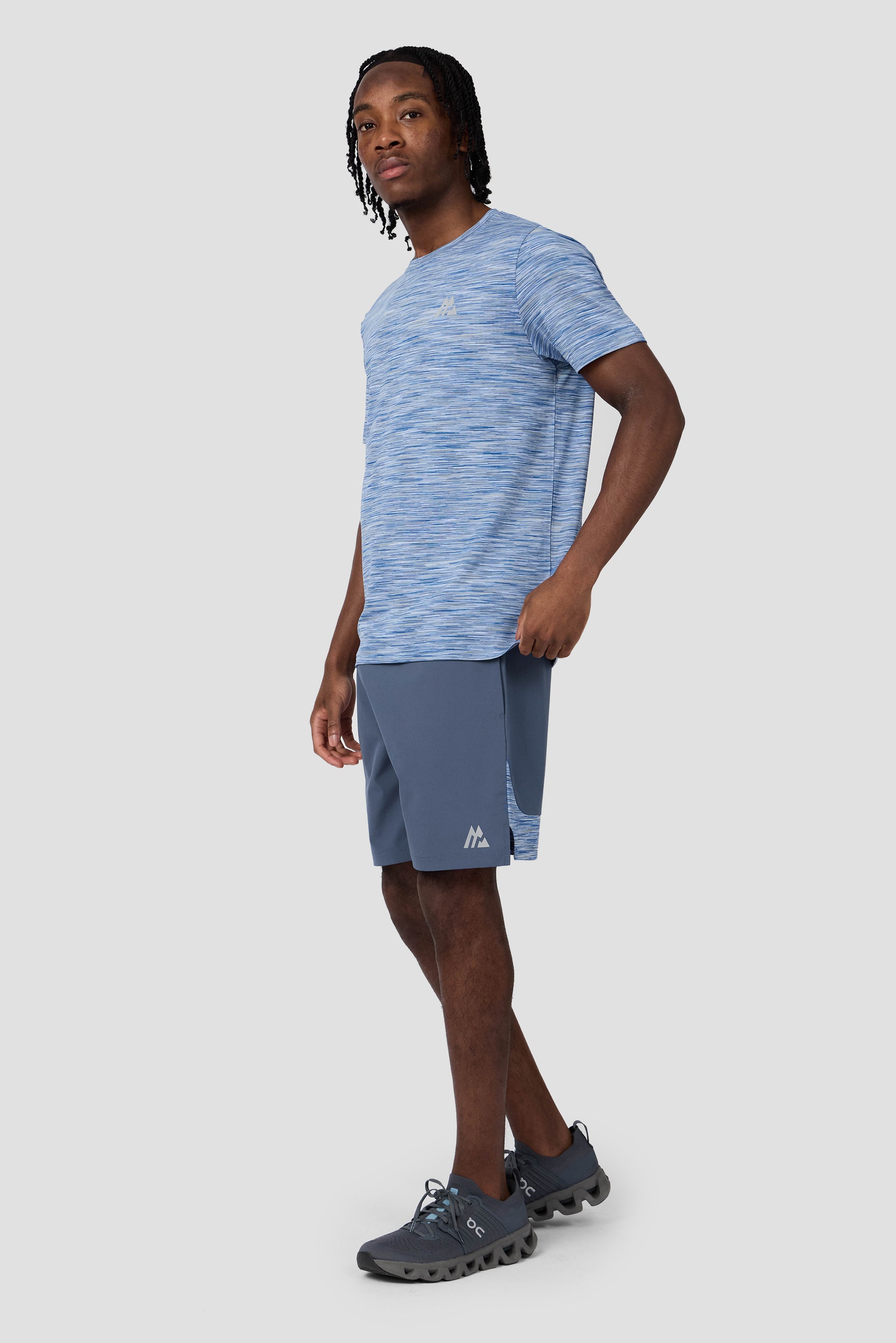 Trail Panel Short - Indigo/Light Blue Multi