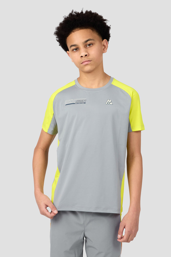MTX Run Turbo T-Shirt - Platinum Grey/Electric Lime