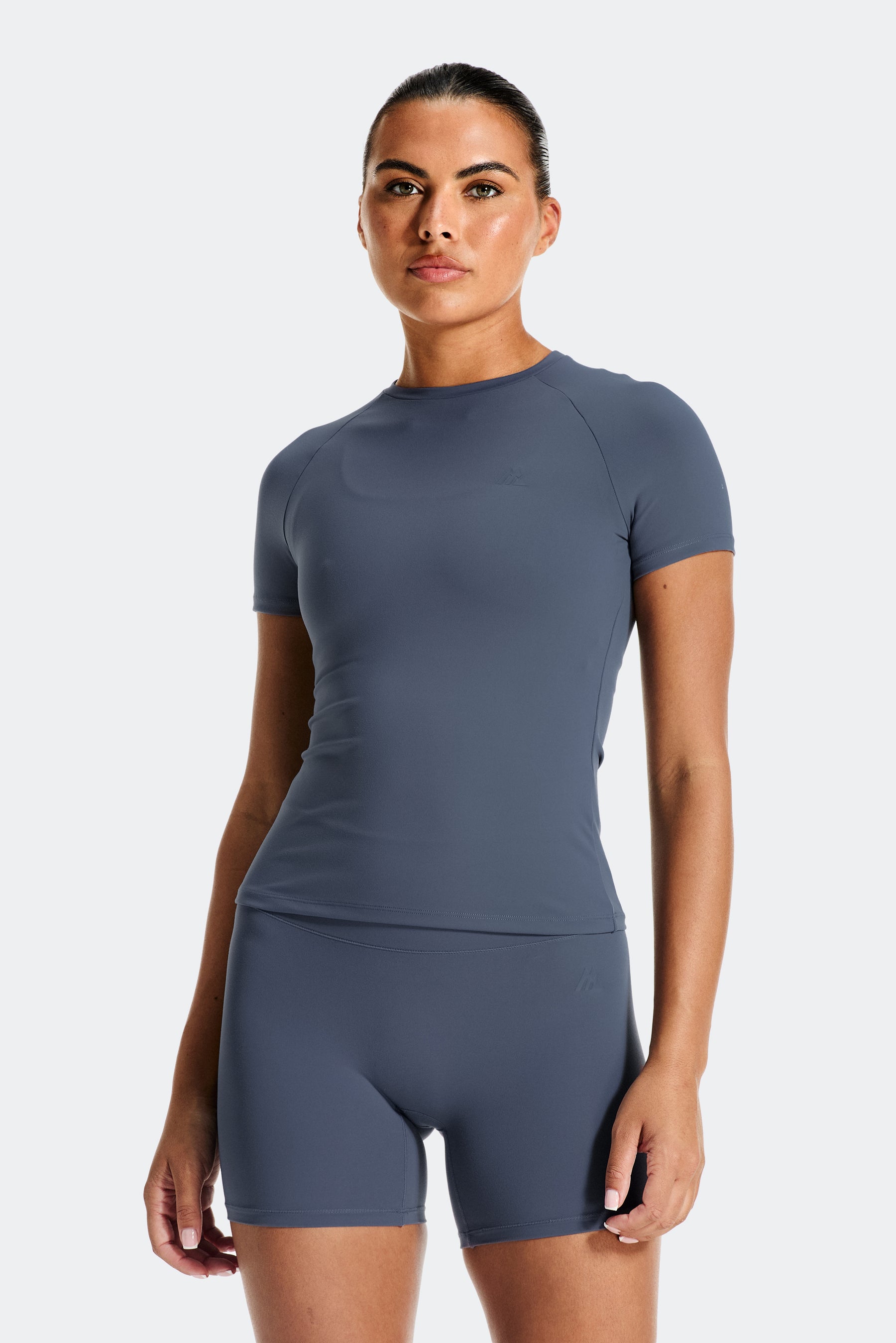 Form Baby T-Shirt - Greyed Indigo