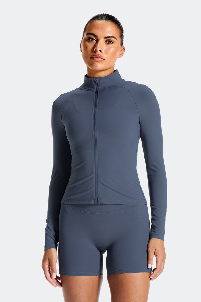 Form Full Zip - Greded Indigo = Form Full Zip - Greded Indigo