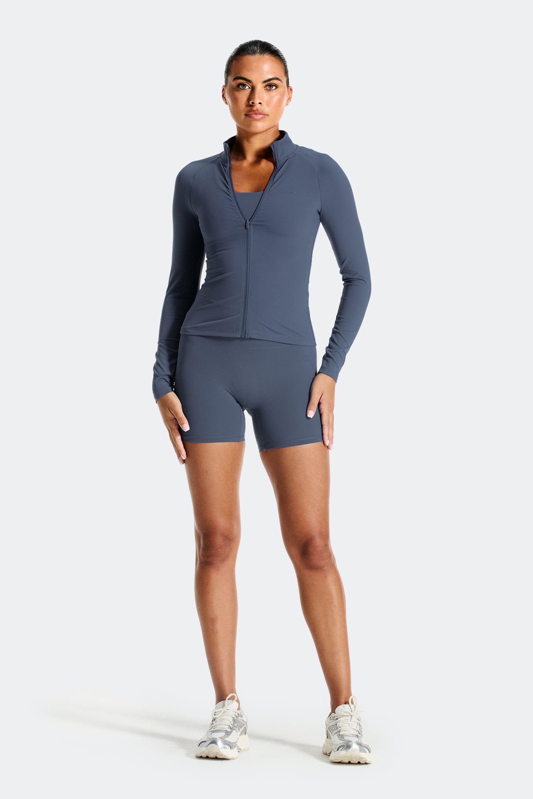 Form Full Zip - Greyed Indigo