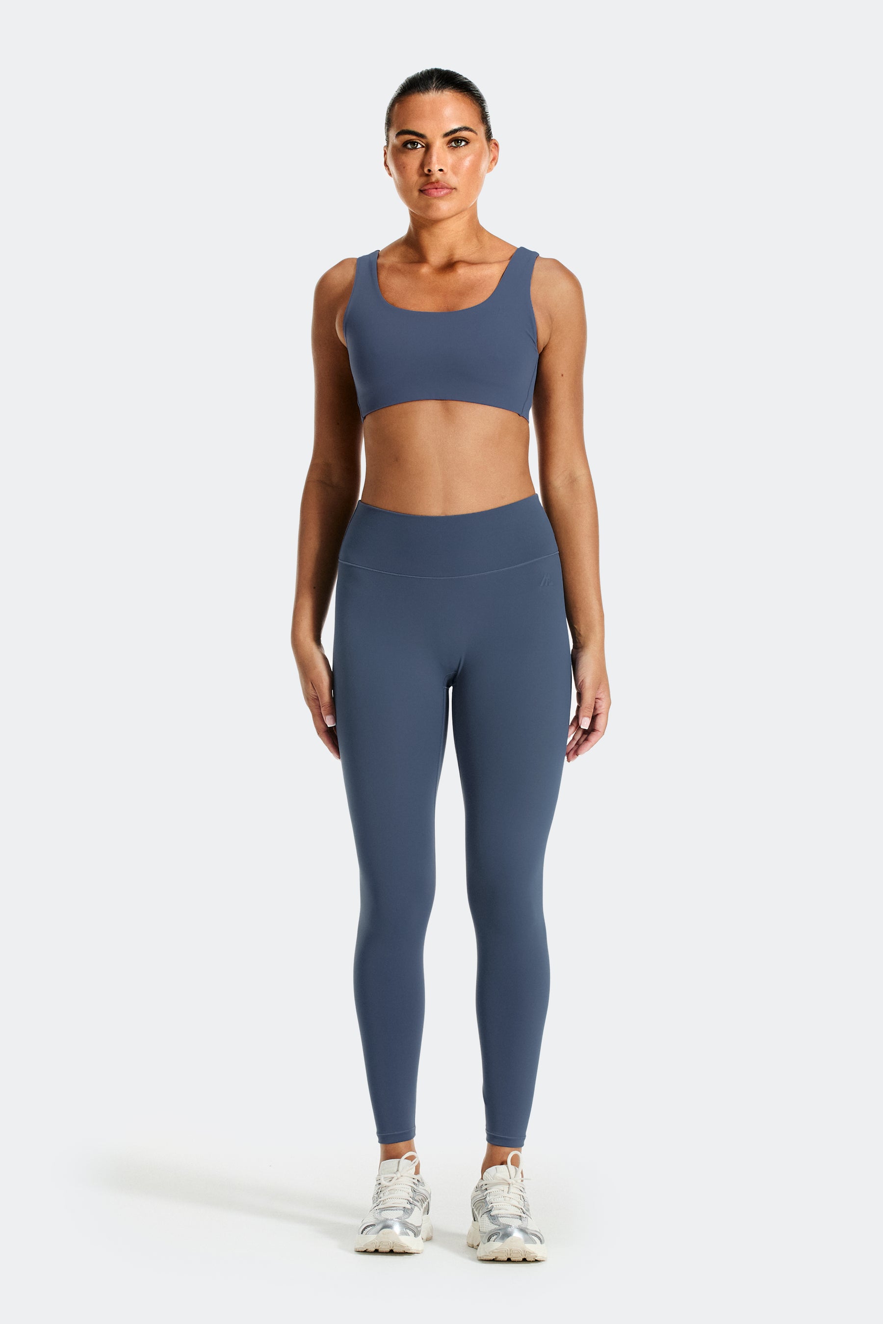 Form Leggings Damen - Vergrautes Indigo
