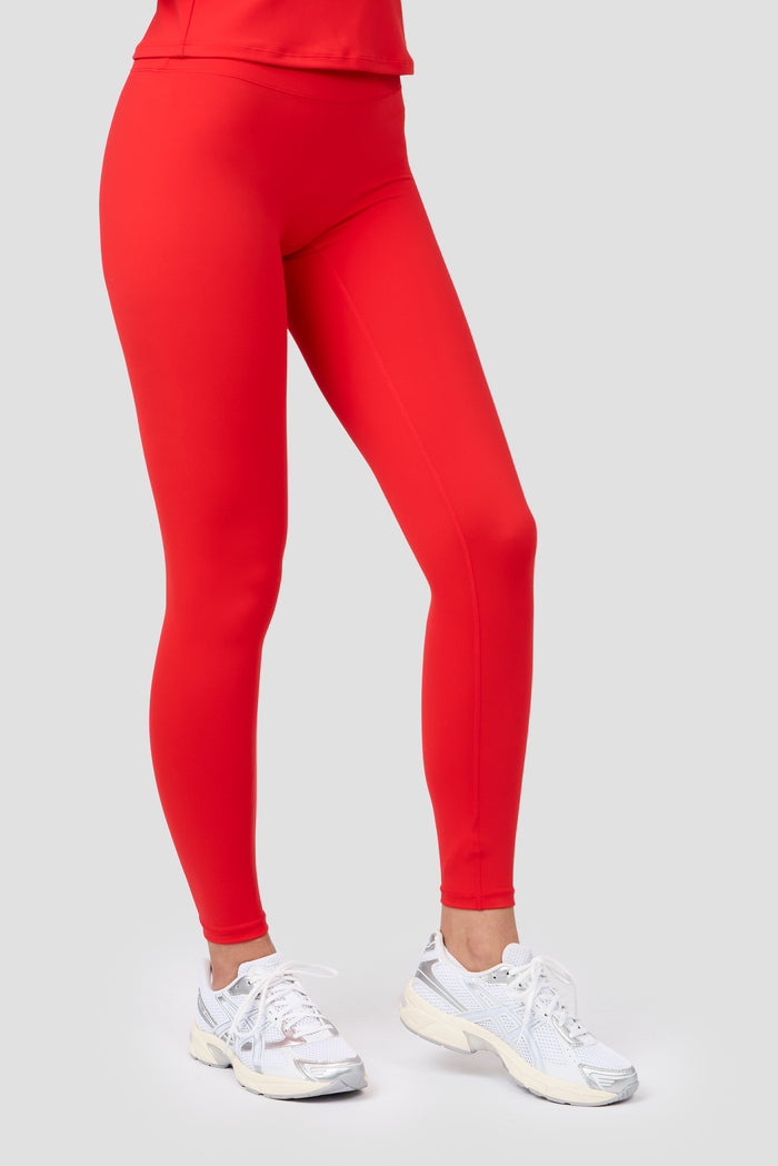 Form Legging – Mohnrot
