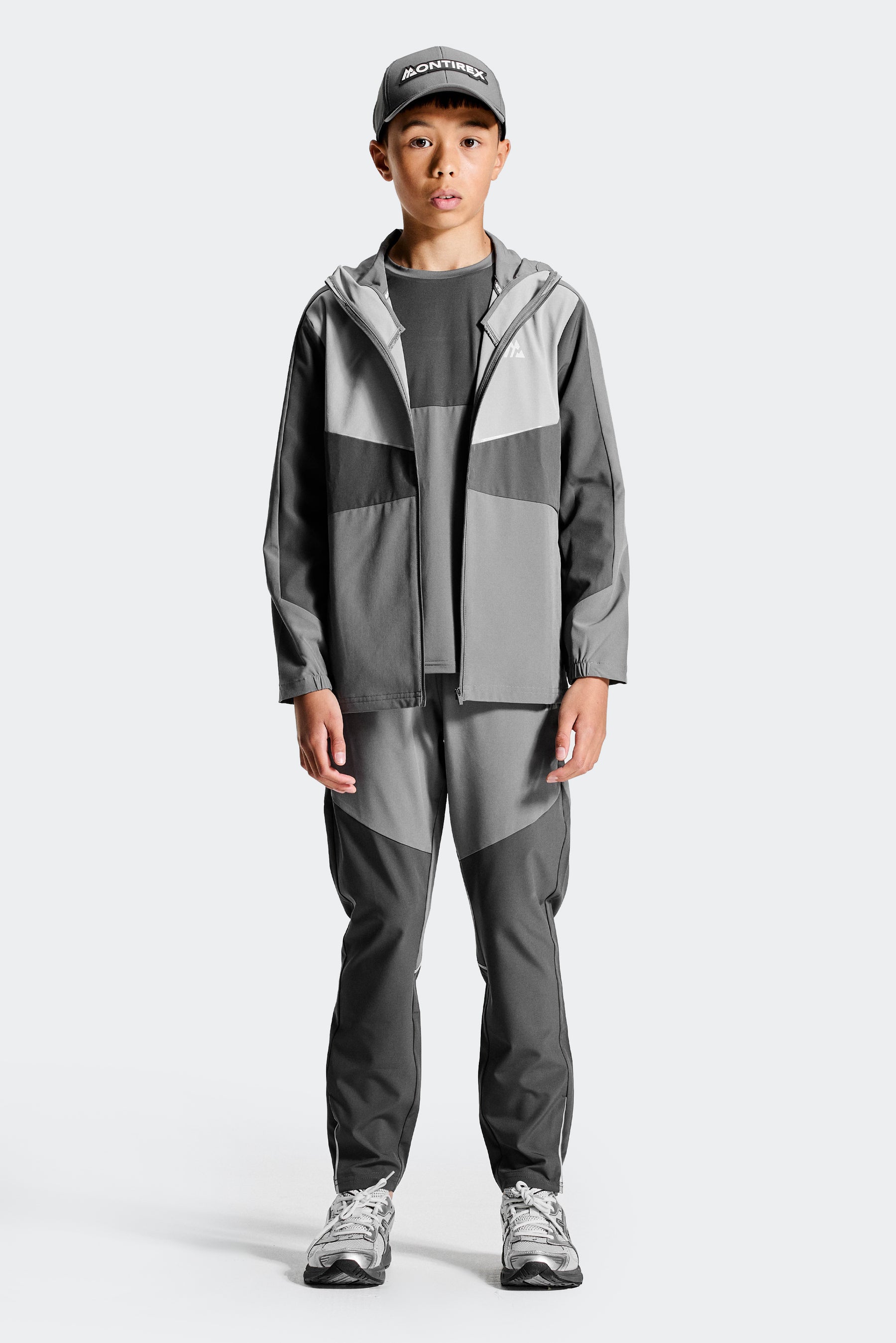 Boys Cerberus Jacket - Cement Grey/Platinum Grey/Asphalt