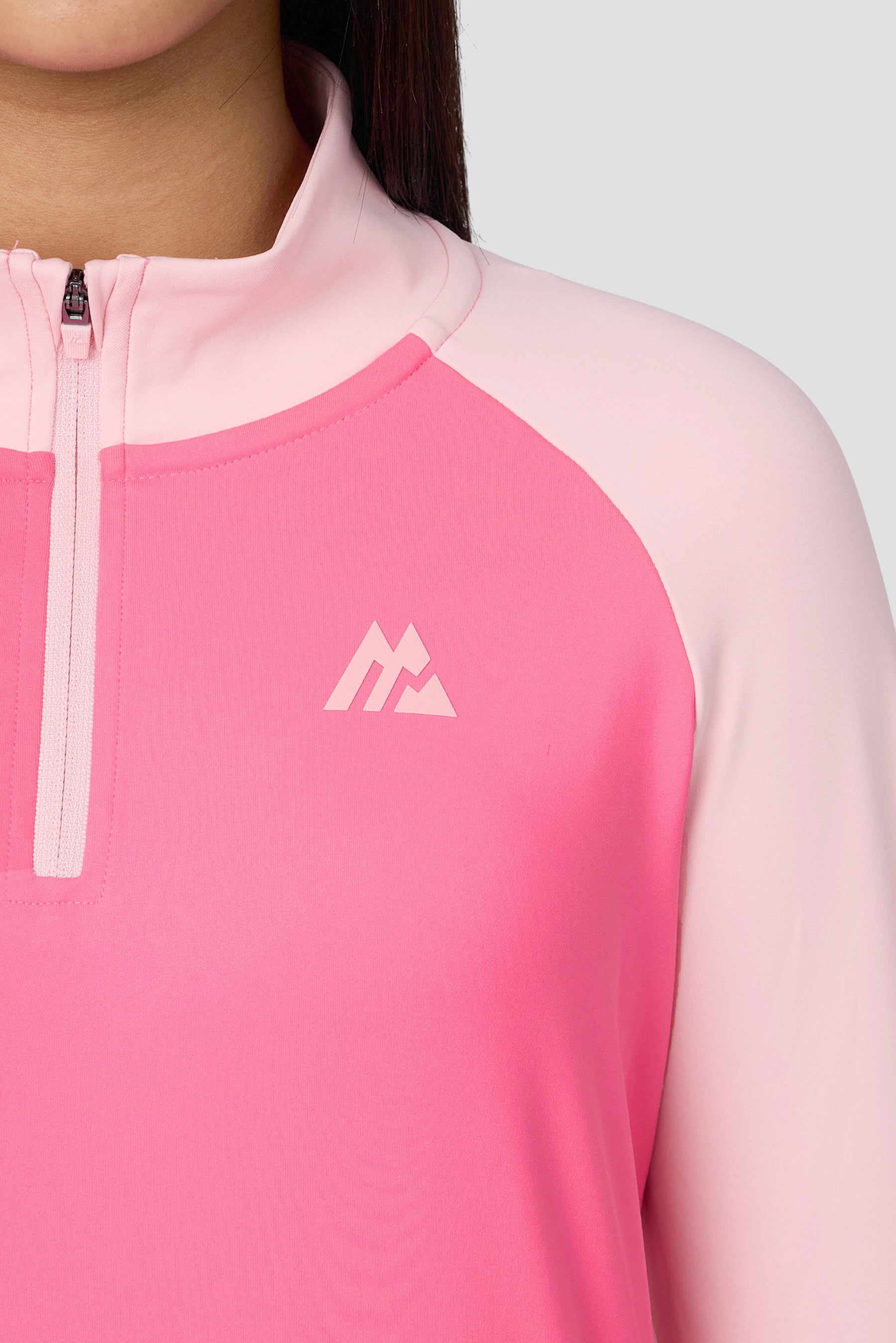 Girls Dash 1/4 Zip - Pink Blossom/Ballet