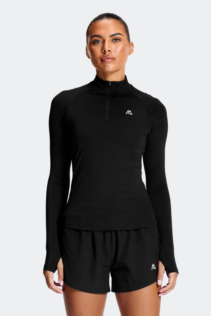 Breathe 1/4 Zip - Black