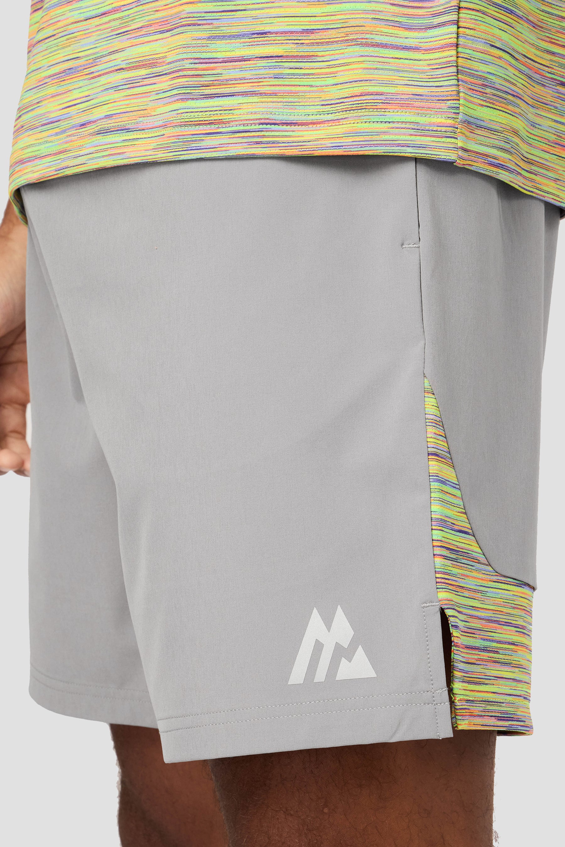 Trail Short - Grey/Orange/Yellow/Lilac