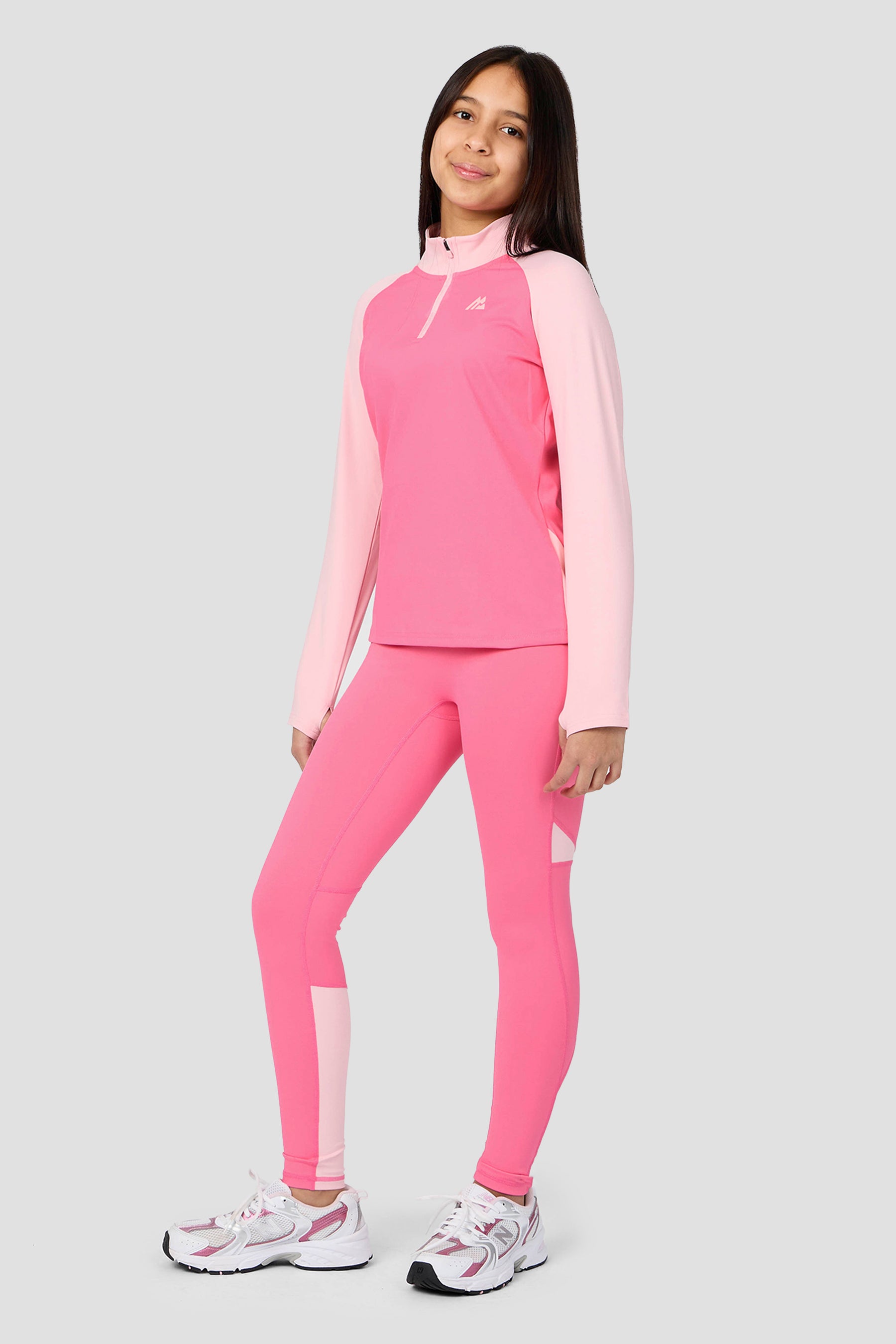 Girls Dash Legging - Pink Blossom/Ballet