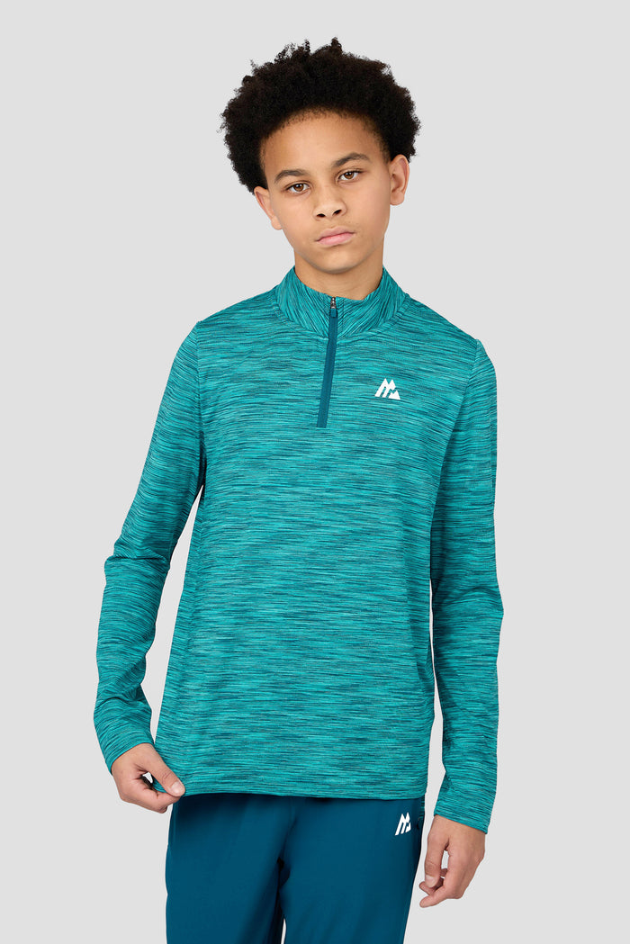 Boys Trail 1/4 Zip - Teal Multi