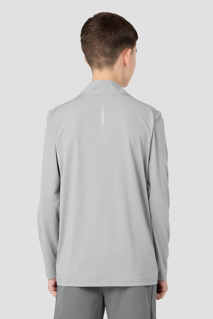 Boys Delta 1/4 Zip - Platinum Grey