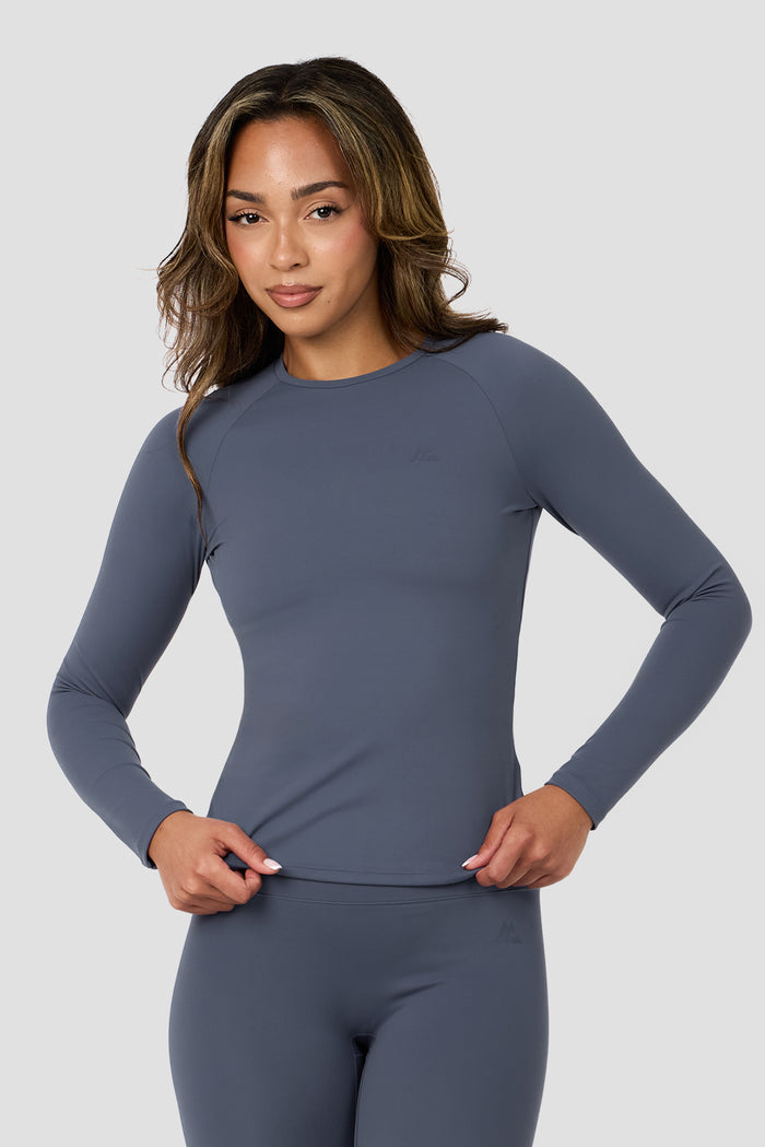 Form Long Sleeve T-Shirt - Greyed Indigo
