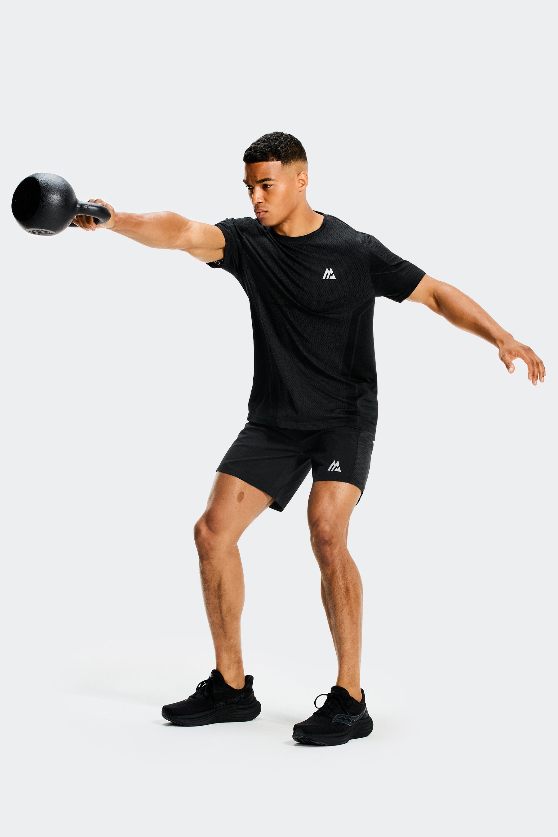 Pulse Seamless T-Shirt - Black/Asphalt