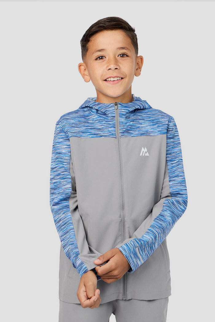 Boys Trail Windbreaker - Blue/White