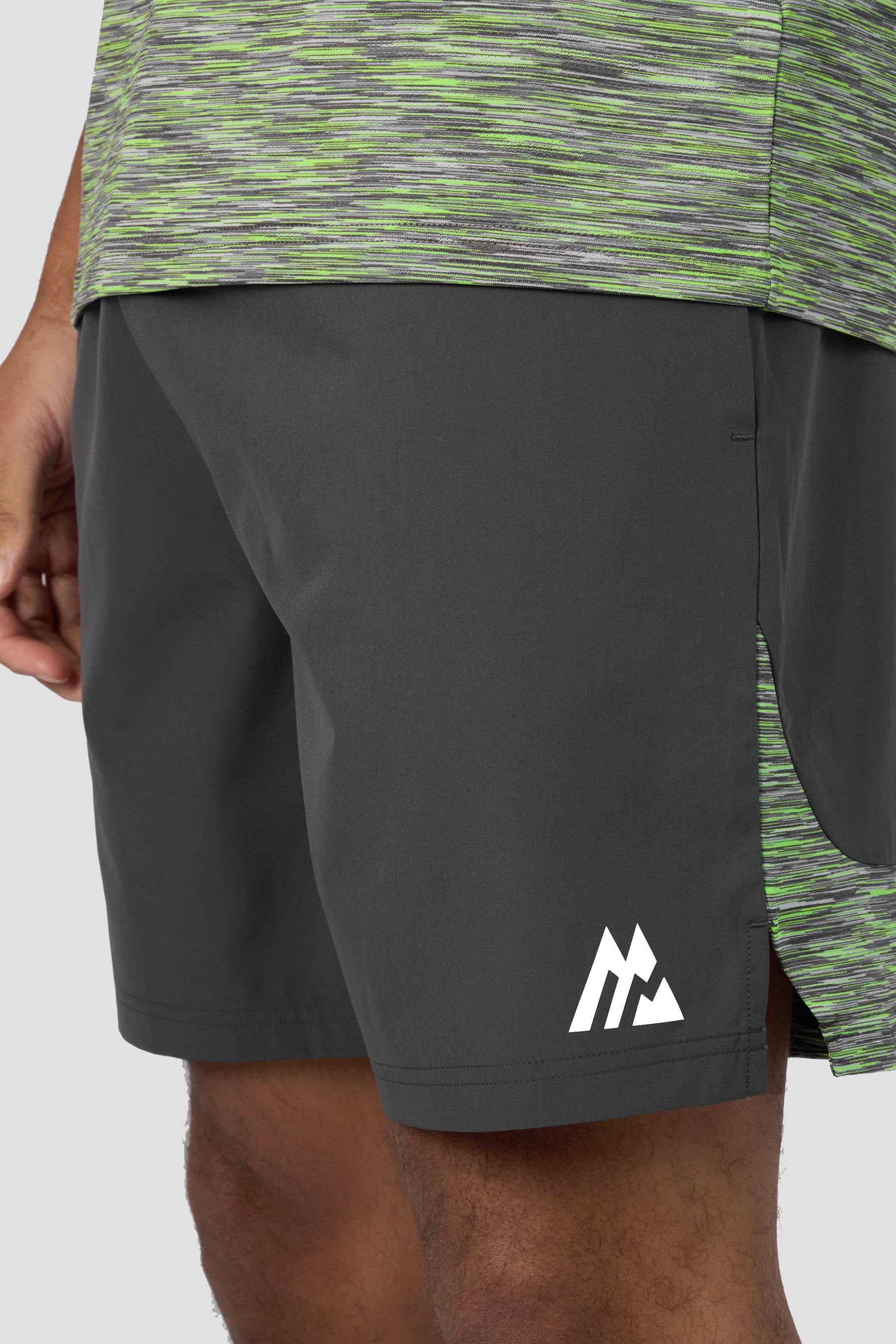 Trail Panel 2.0 Short - Grey/Neon Green