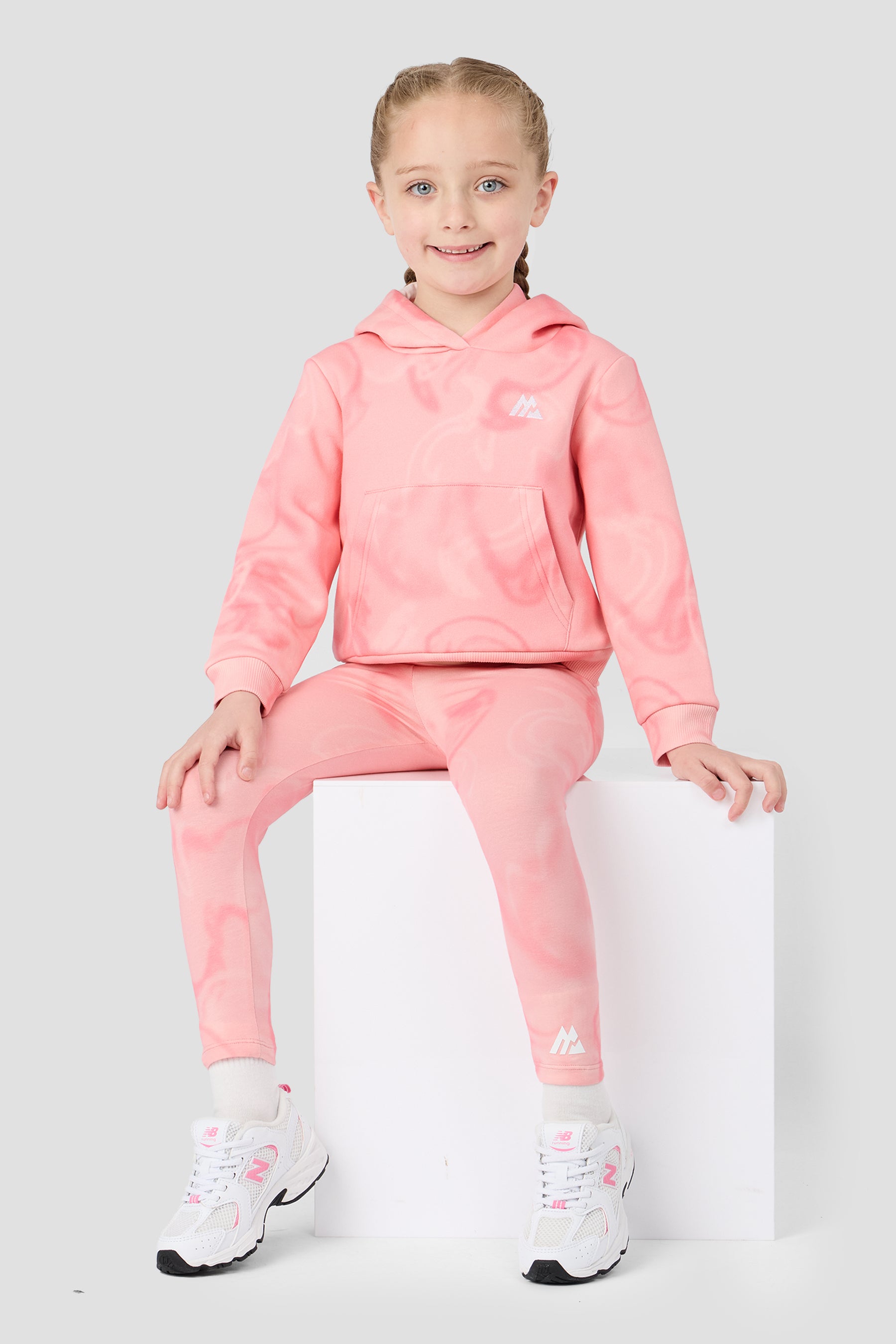 Infant Girl's Swirl Hood/Legging - Ballet/Sweet Pink