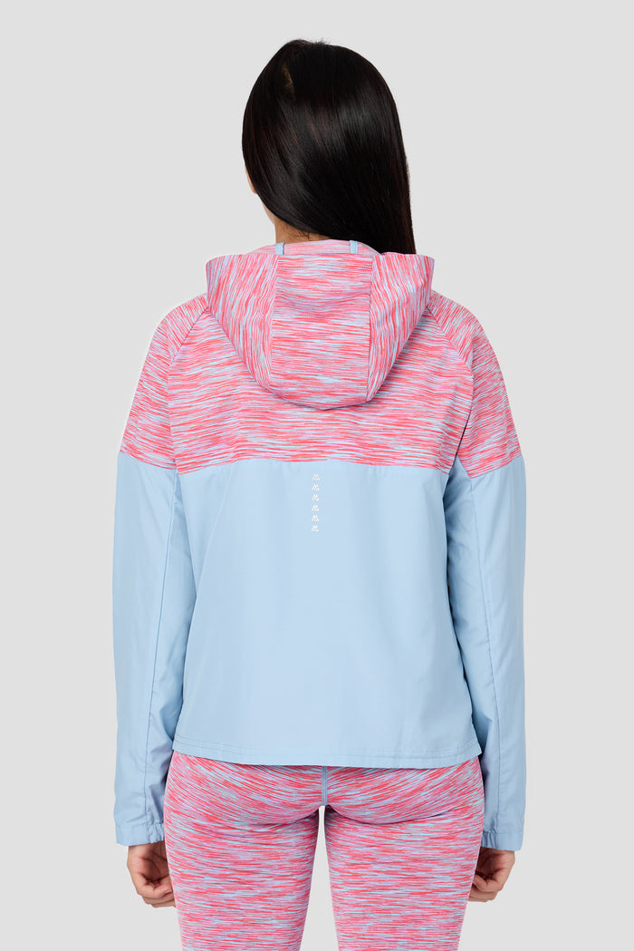Girls Trail Windbreaker - Blue/Pink Multi