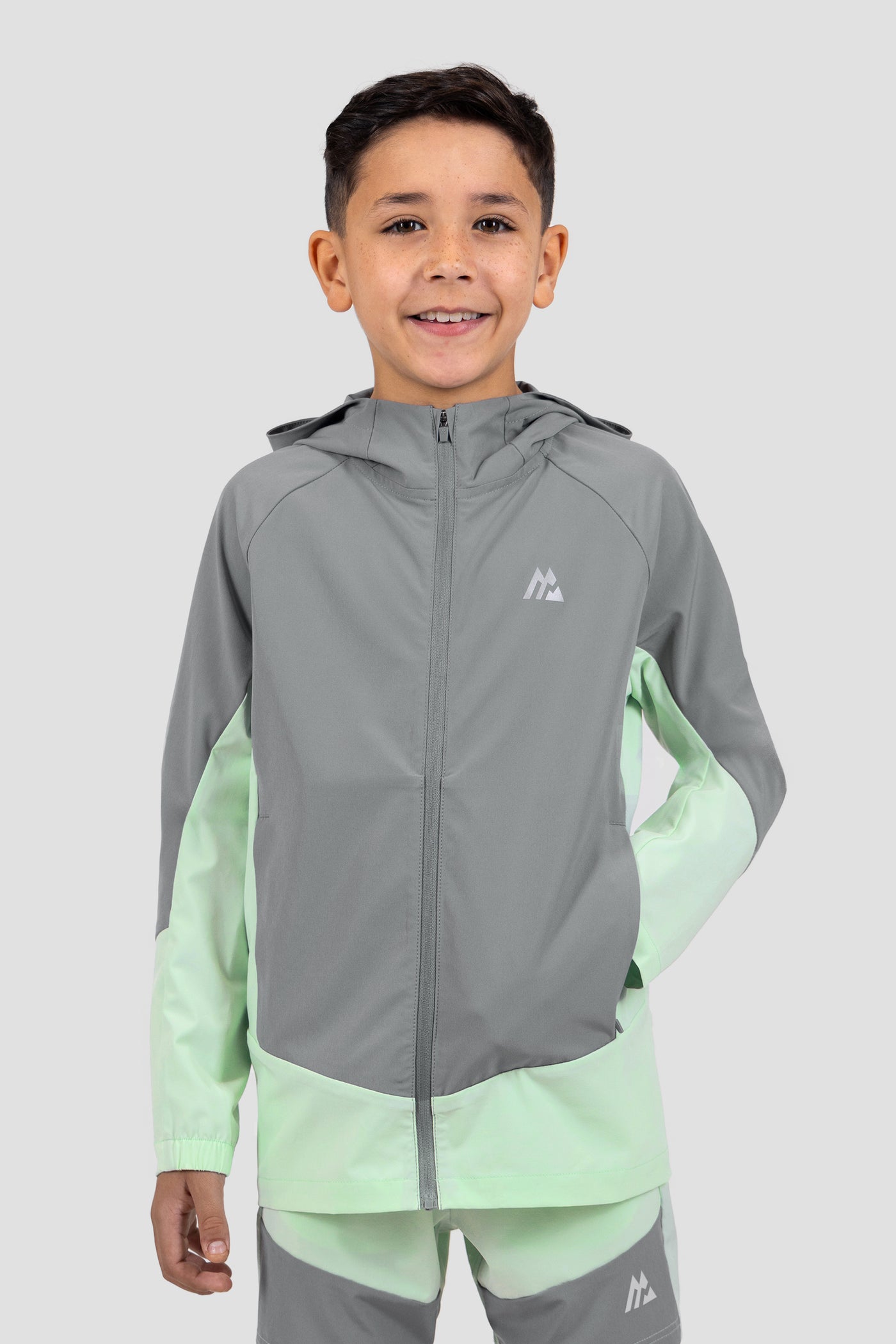Boys Rush 2.0 Jacket - Platinum Grey/Sea Foam