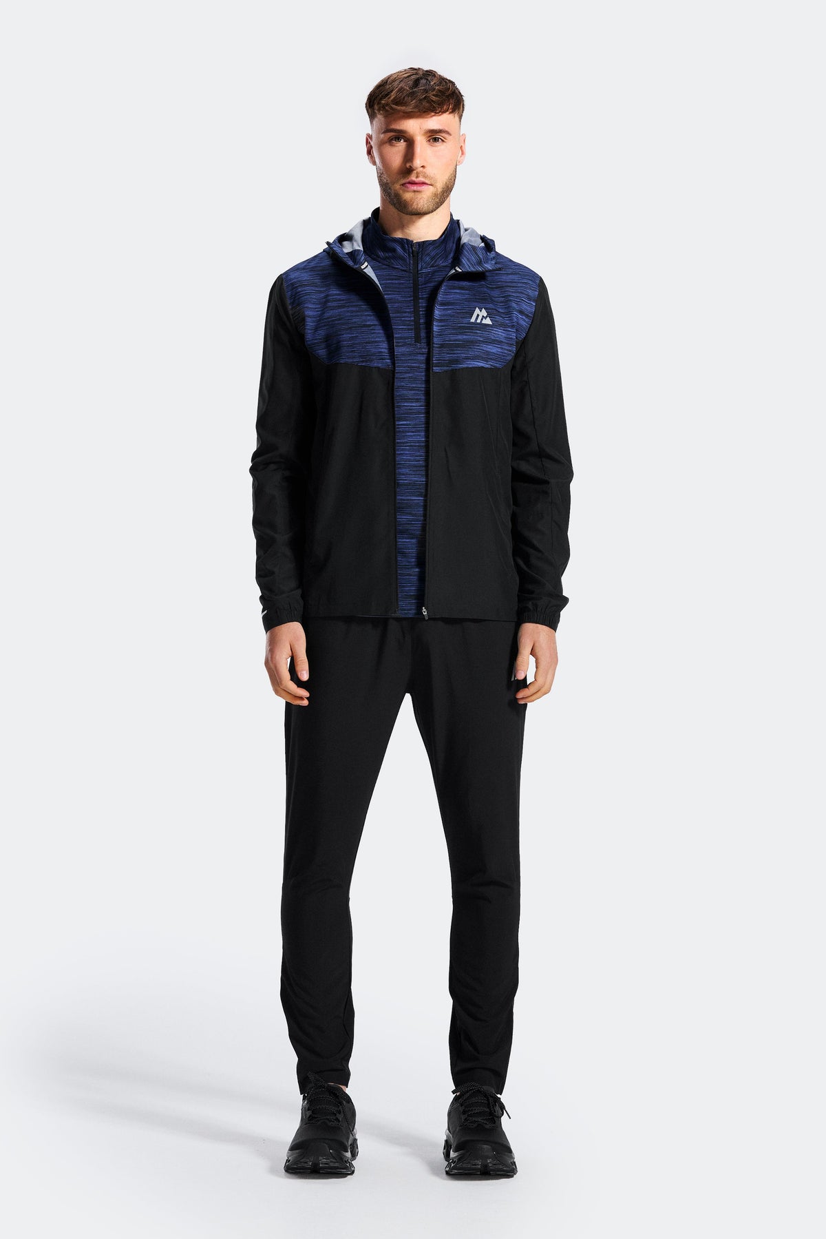 Trail 1/4 Zip - Black/Navy/Blue