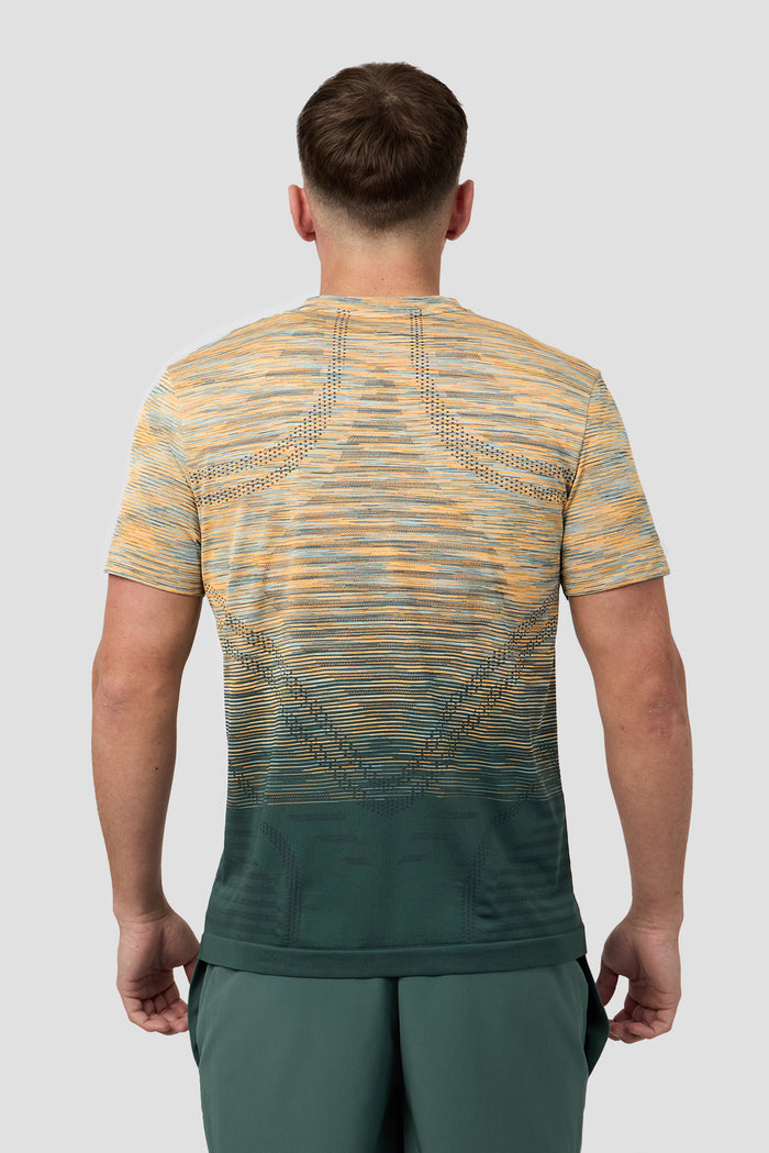 Vector Seamless T-Shirt - Orange/Green/Grey