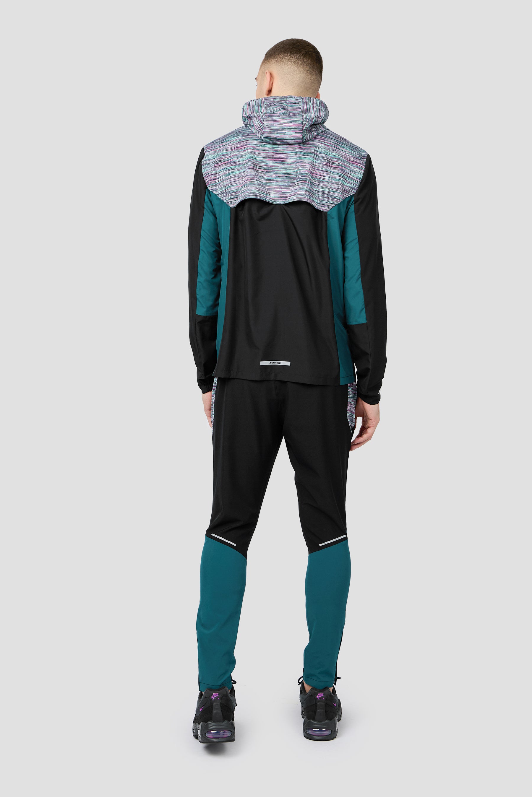 Trail Windbreaker - Black/Teal/Pink/White