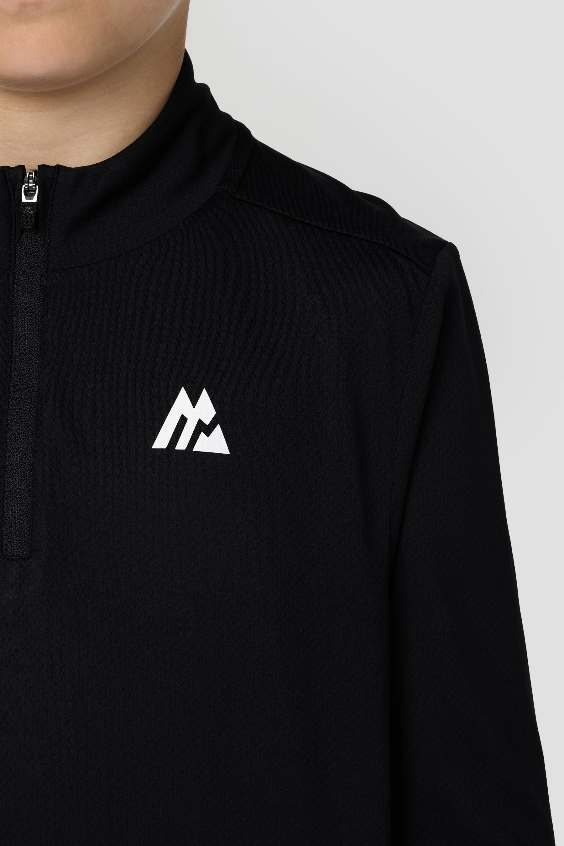 Boys Delta 1/4 Zip - Black